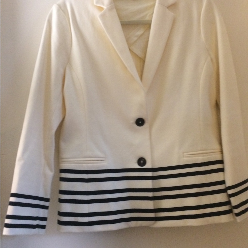 EUC J Crew Maritime Stripe blazer